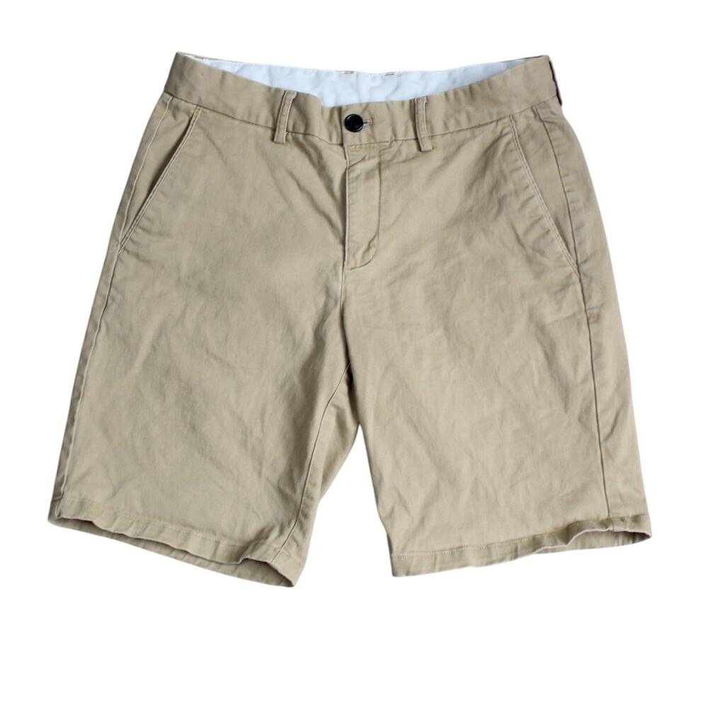 Zegna Khaki Chino Shorts Mens Size 32 Beige Preppy Luxury Designer Casual Summer